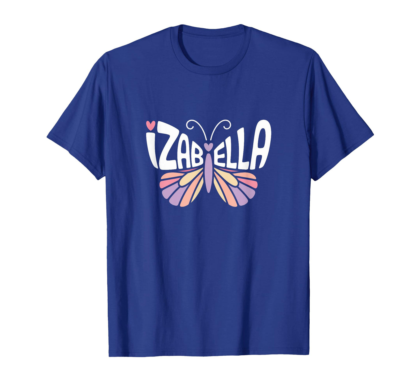 Izabella Butterfly - Personalized Cute Name Word Art T-Shirt