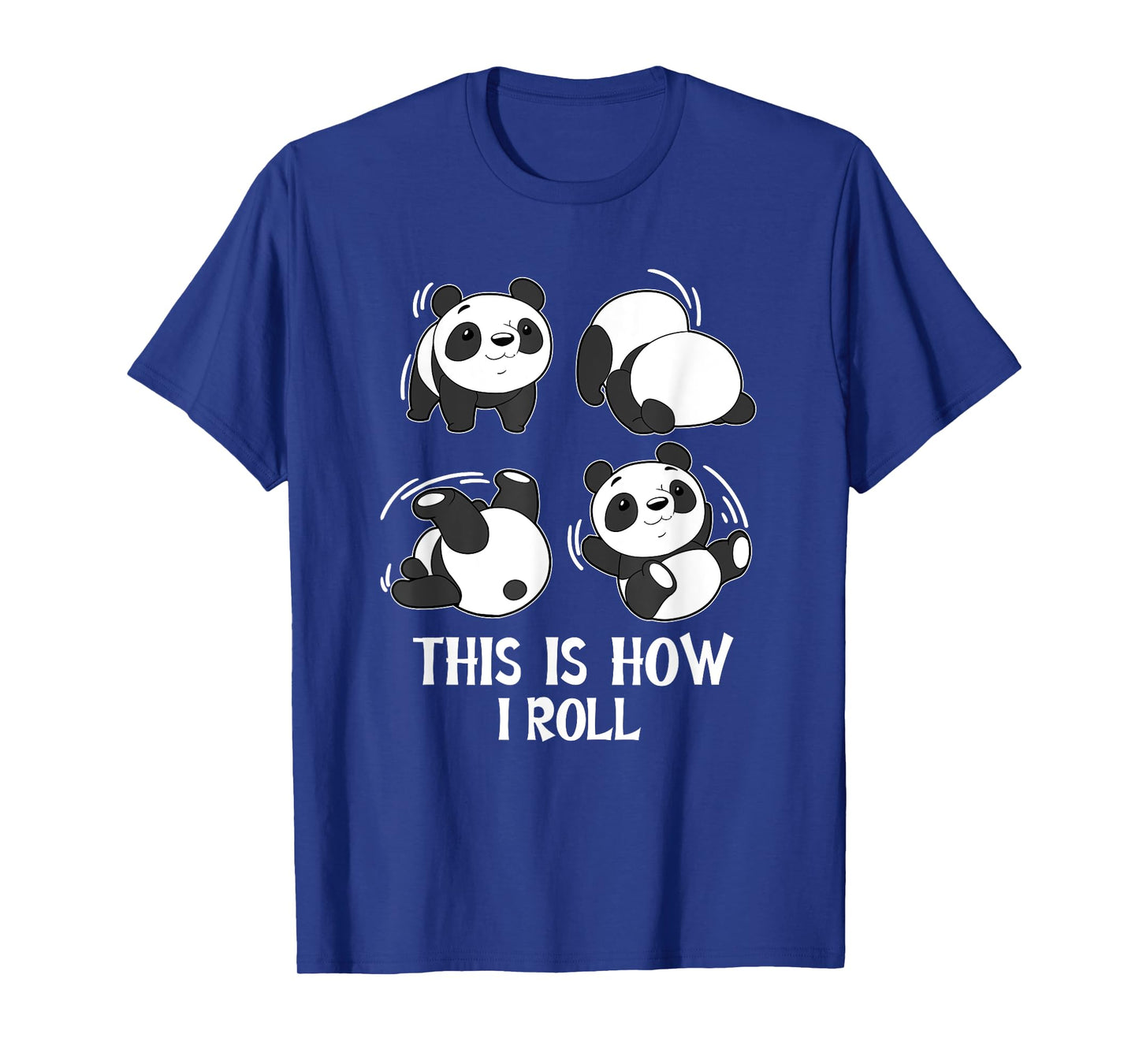 Cute This Is How I Roll Panda Yoga Somersault Tumble Pandas T-Shirt