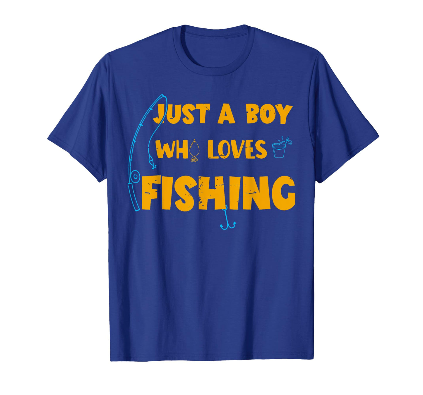 Just A Boy Who Loves Fishing Cute Boys Fishing T-Shirt