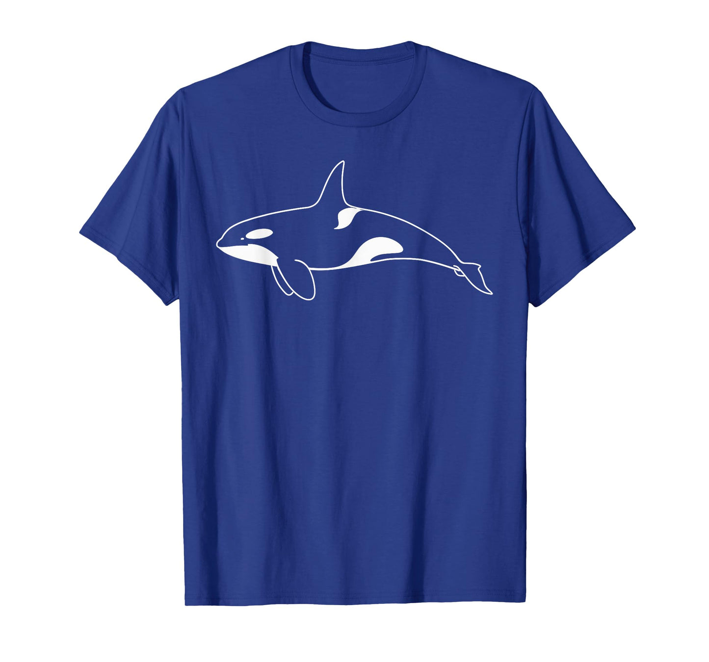 Minimalist Orca Line Drawing Men Women Kids Novelty Orca T-Shirt