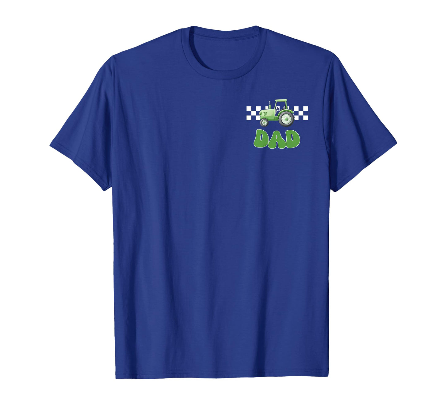 Dad of The Birthday Boy Tractors Farm Trucks Family Matching T-Shirt