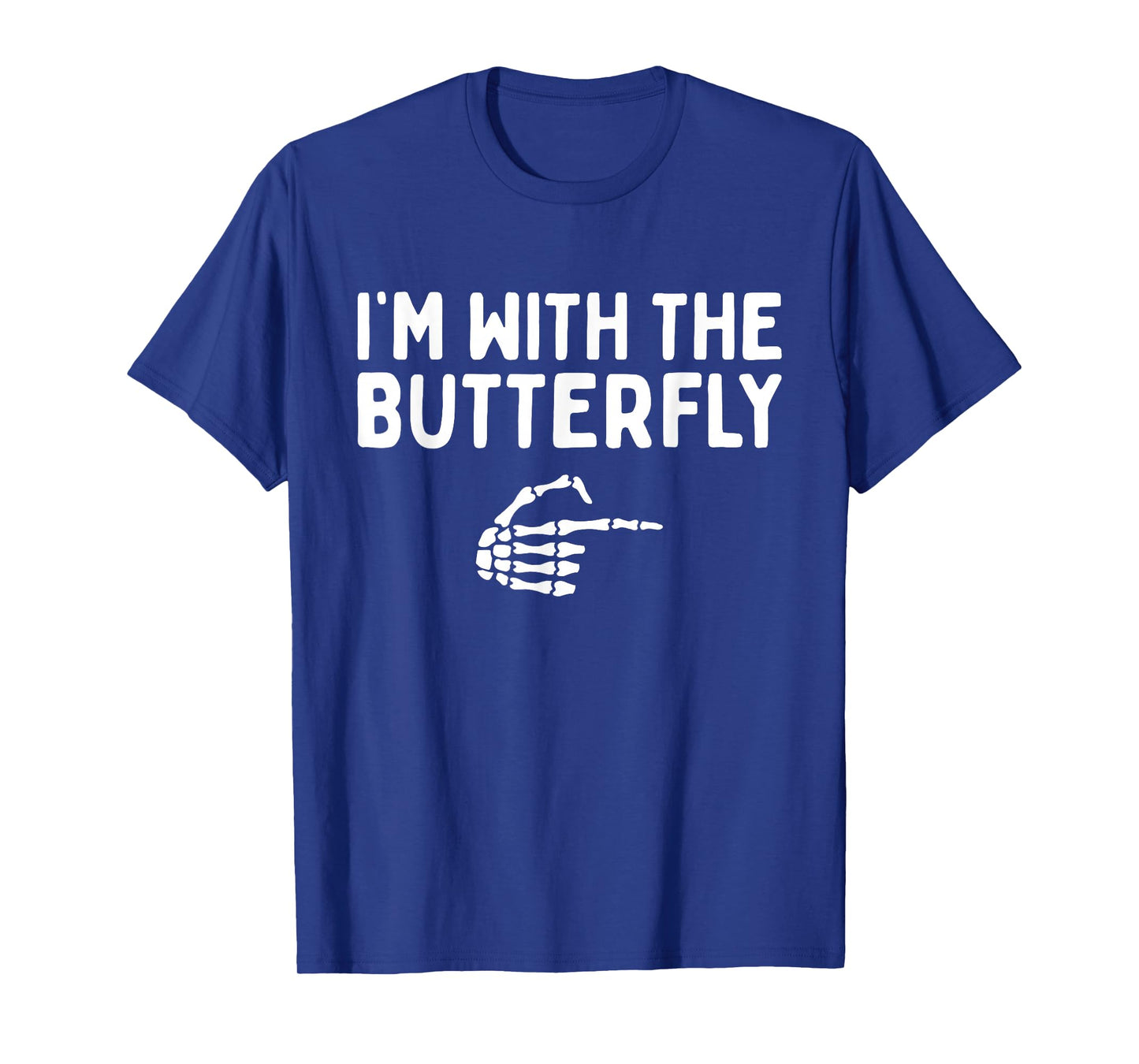 I'm With The Butterfly Halloween Costume Matching Couples T-Shirt