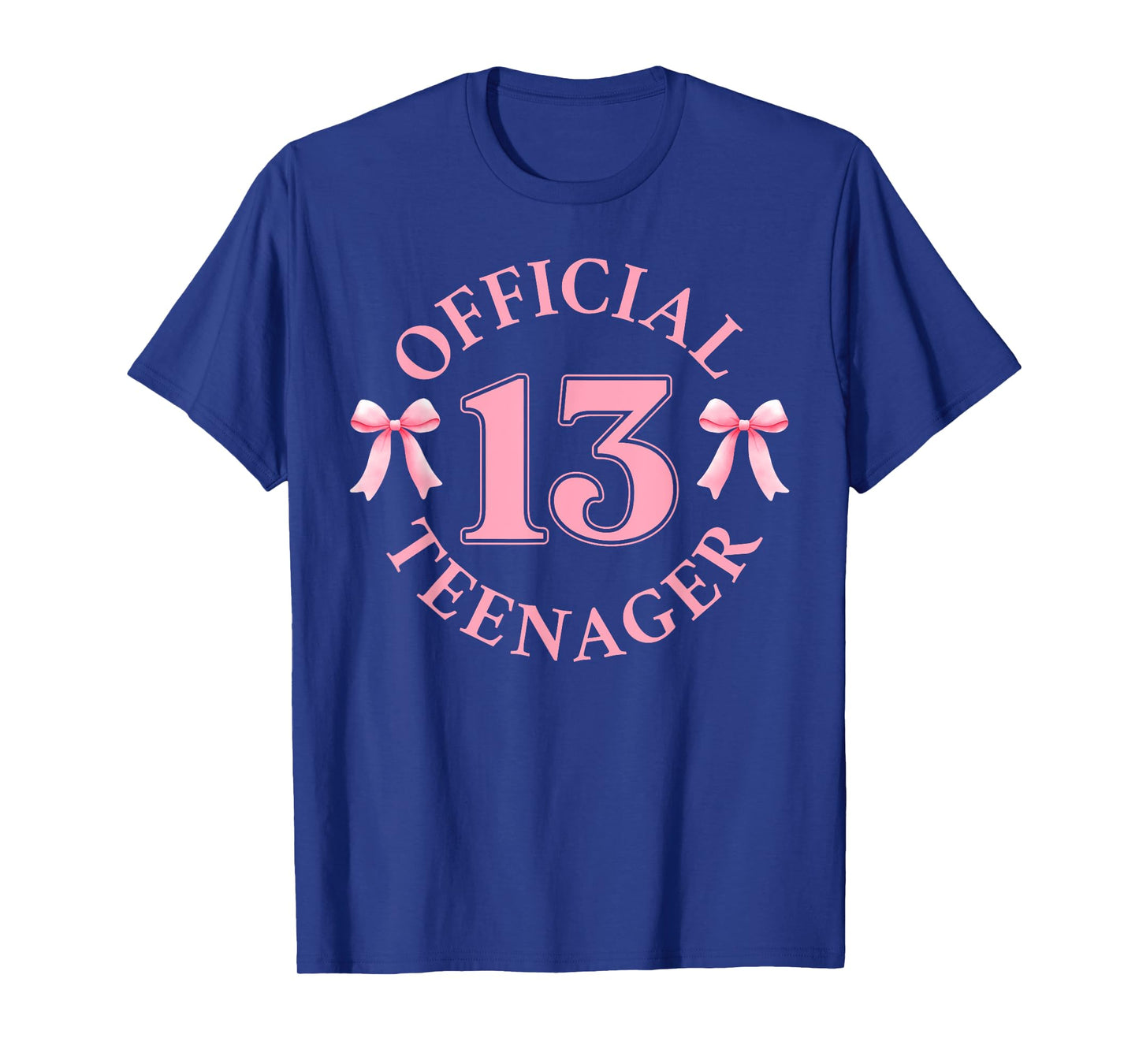 13th Birthday Coquette Bow Pink 13 Year Old Birthday Girl T-Shirt