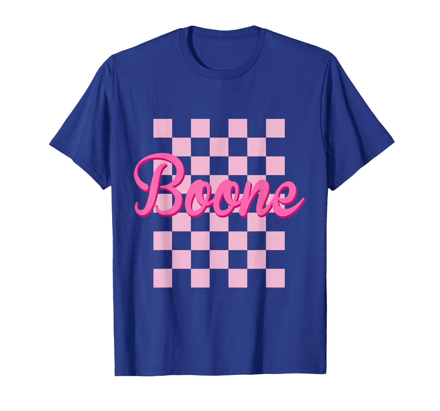 Boone Checkered First Name-d Boy Girl Birth-Day T-Shirt