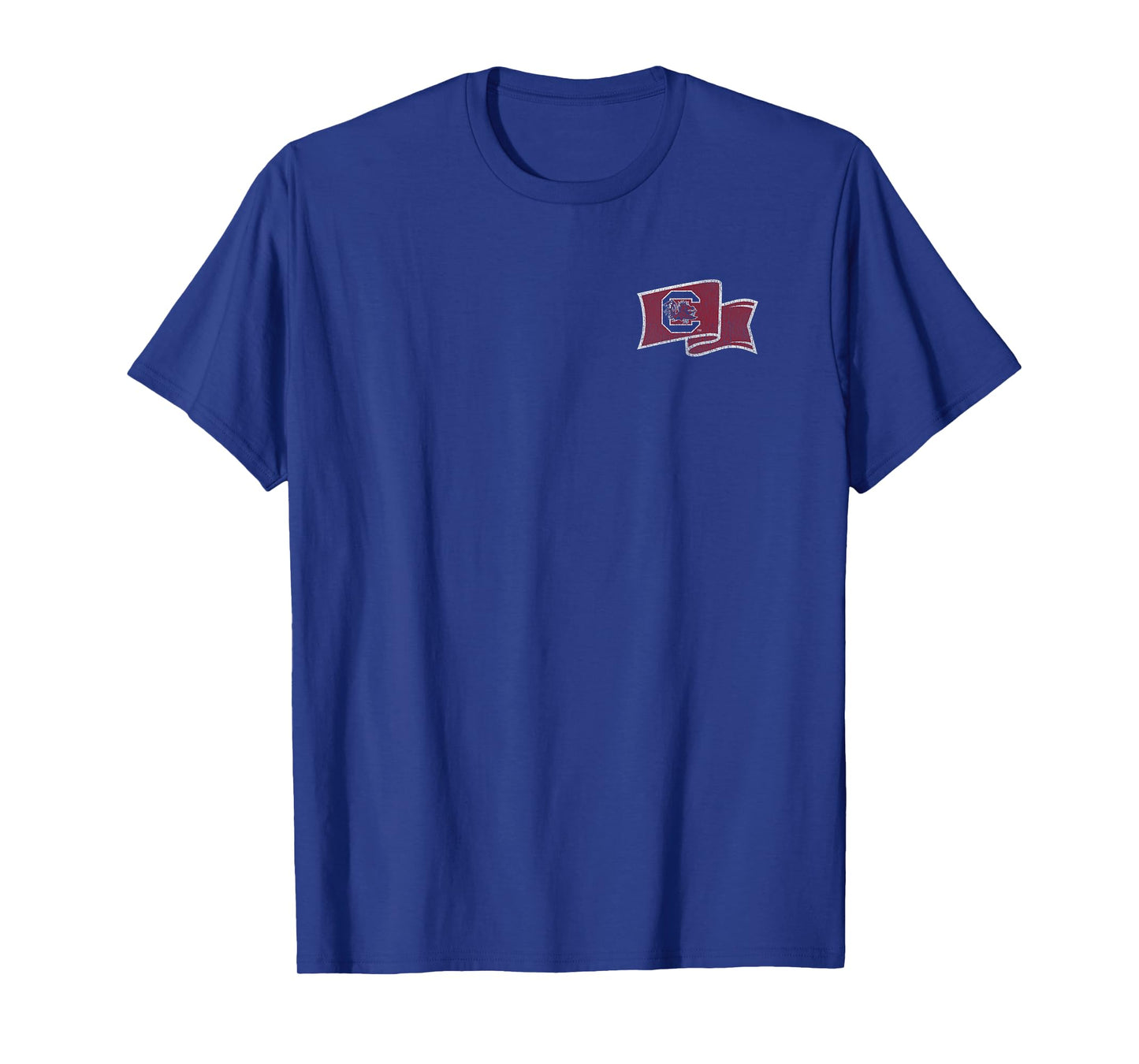South Carolina Gamecocks Front/Back Vintage Flag Black T-Shirt