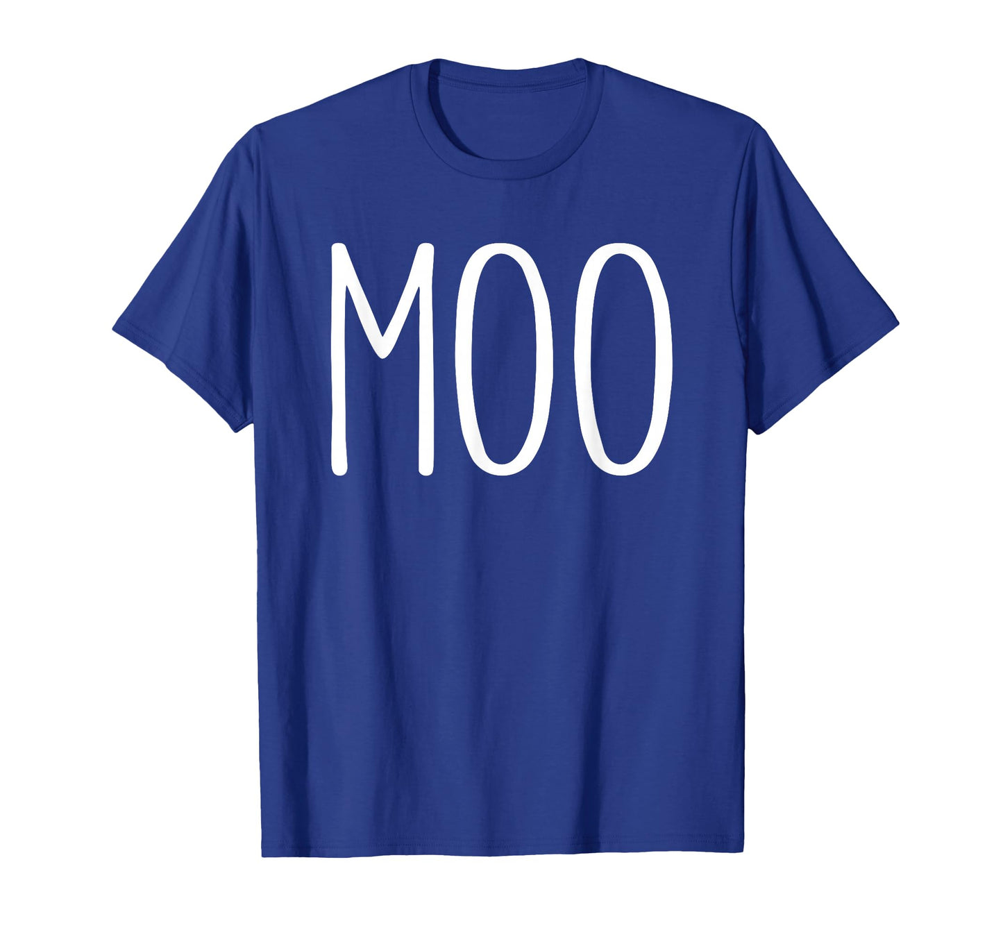 Moo Shirt Funny Adult Men Women Cow Goes Moo Costume T-Shirt