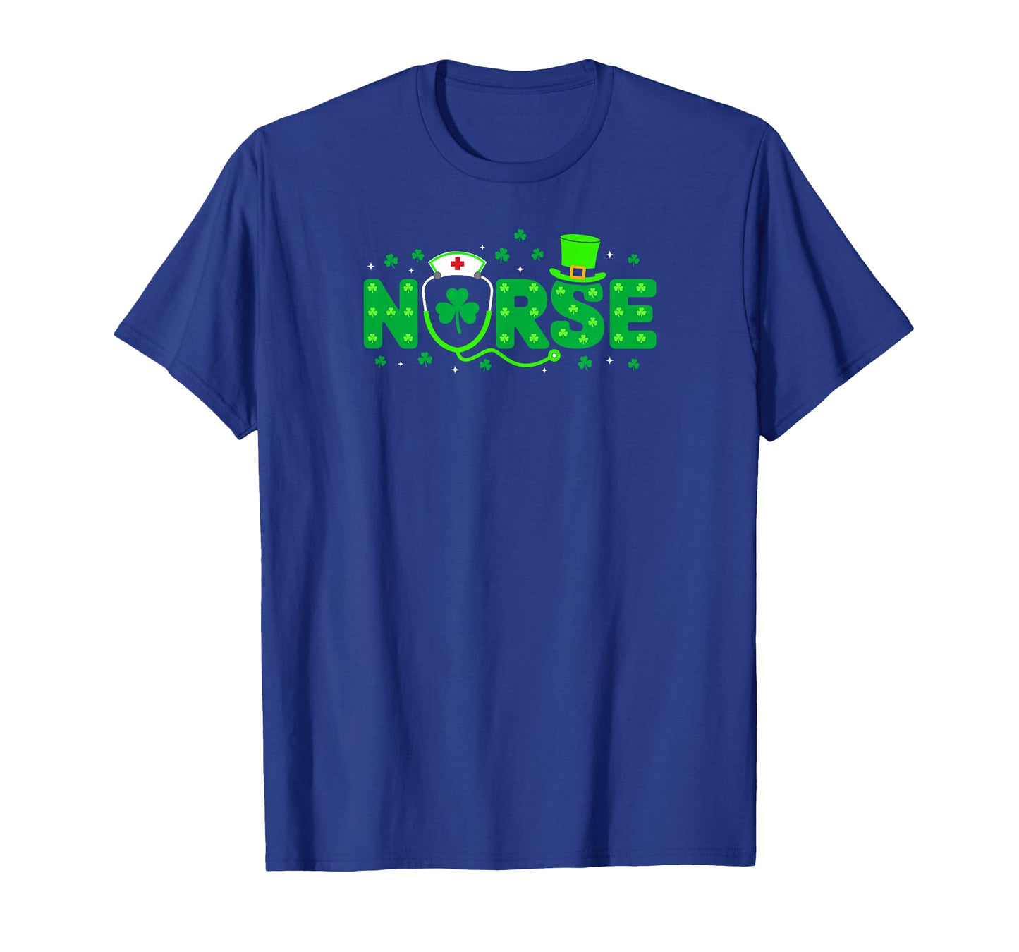 Lucky Nurse Shamrock Stethoscope Scrub Nurse St Patricks Day T-Shirt