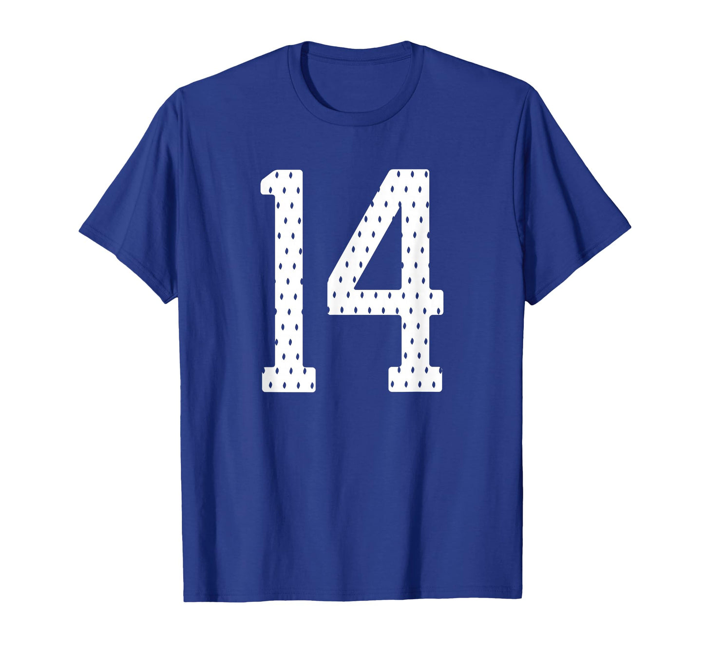 Number 14 Sports Team 14th Jersey Varsity Birthday Football T-Shirt