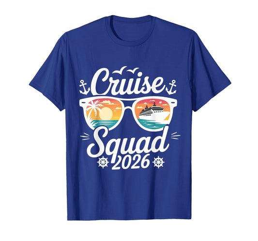 Funny Cruise Squad 2026 Summer Vacation Matching Family T-Shirt