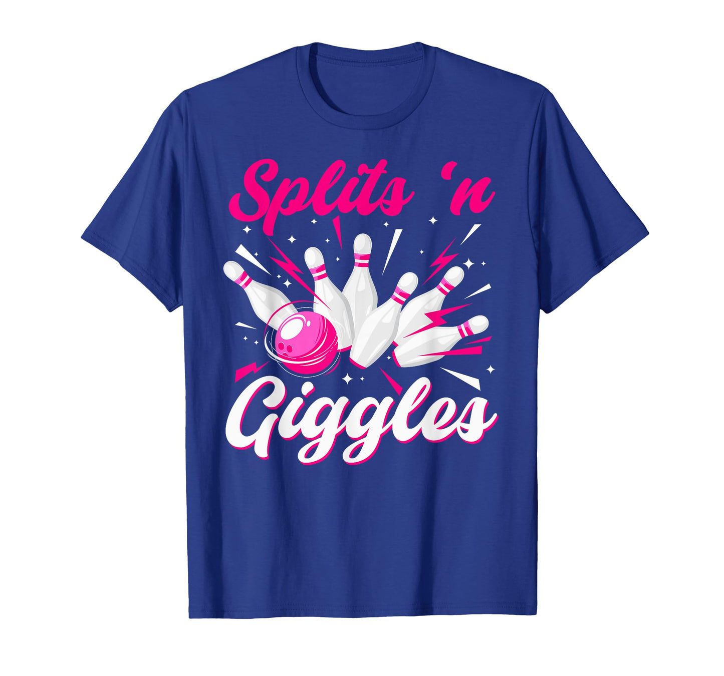 Funny Splits 'n Giggles Bowling Team Cute Bowler Women Girls T-Shirt