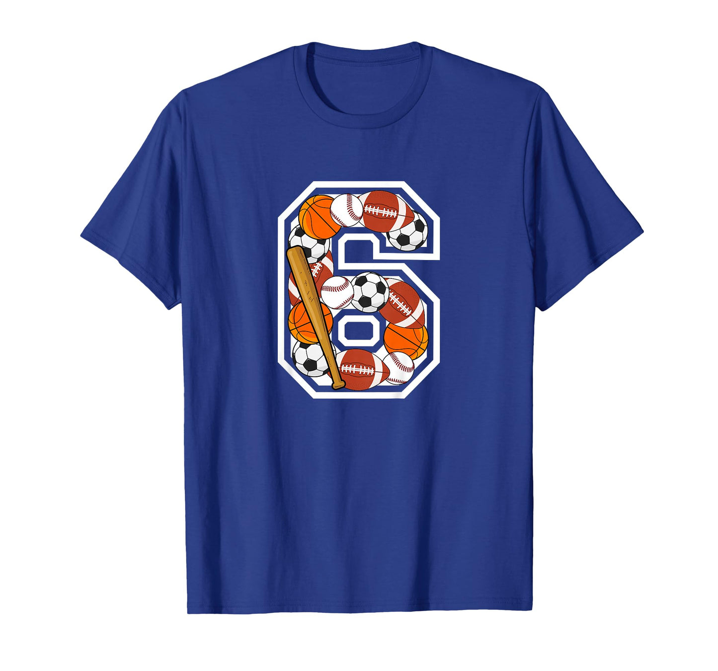 Kids 6th Birthday Sports Birthday Party 6 Year Old Boy T-Shirt