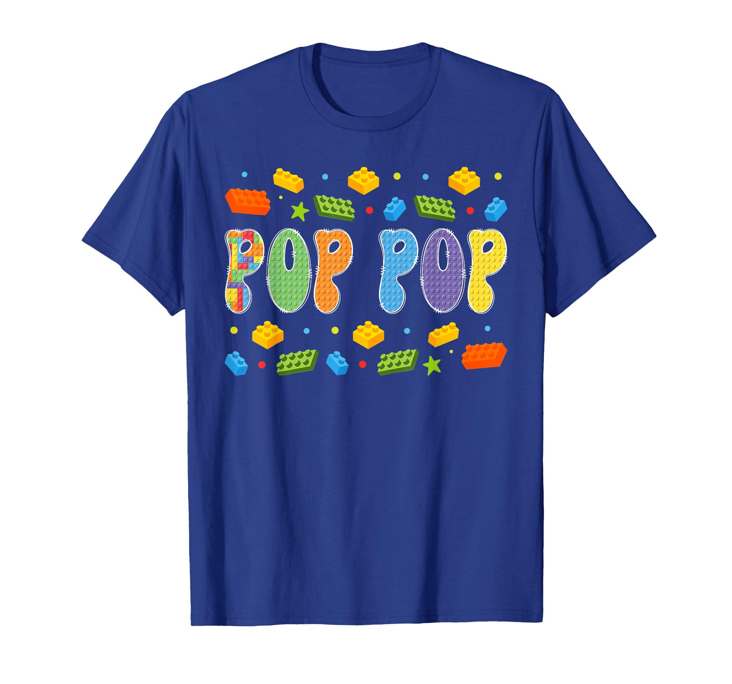 Pop Pop Building Bricks Block Master Builder Matching T-Shirt
