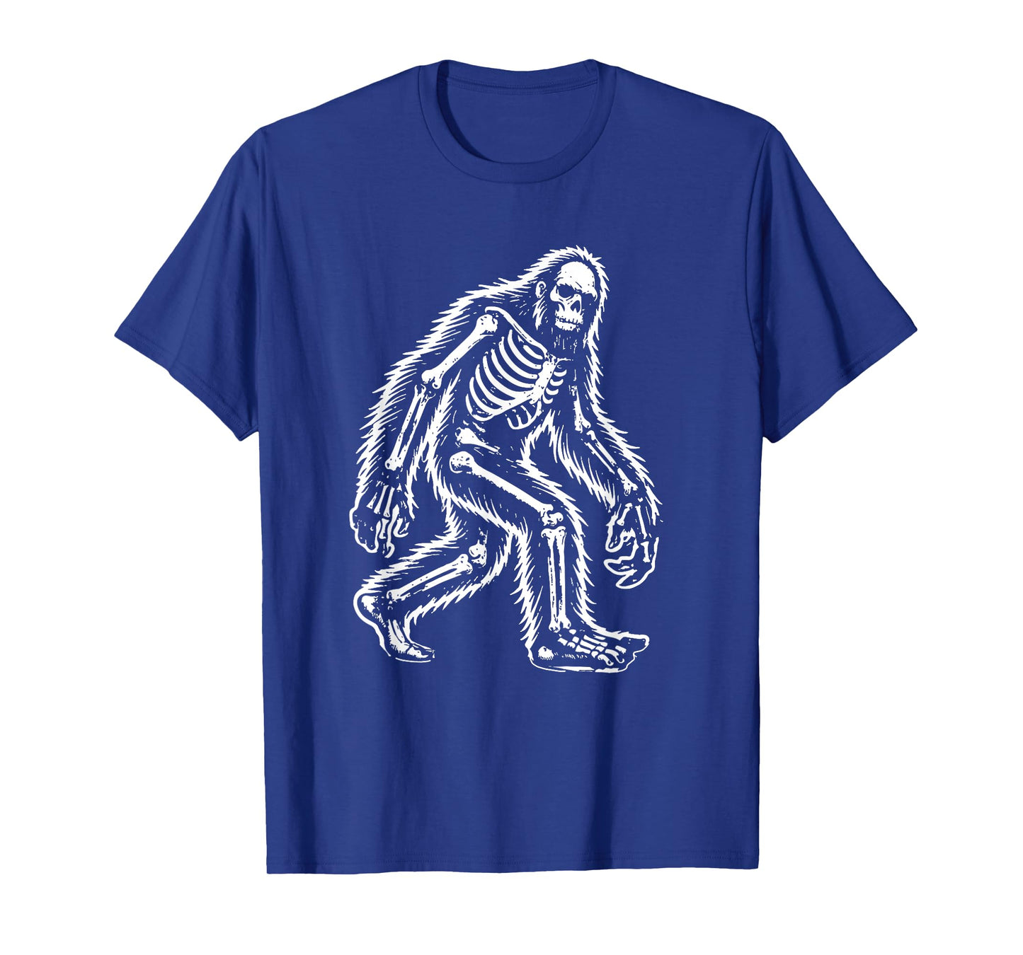 Funny Bigfoot Sasquatch Halloween skeleton men kids T-Shirt