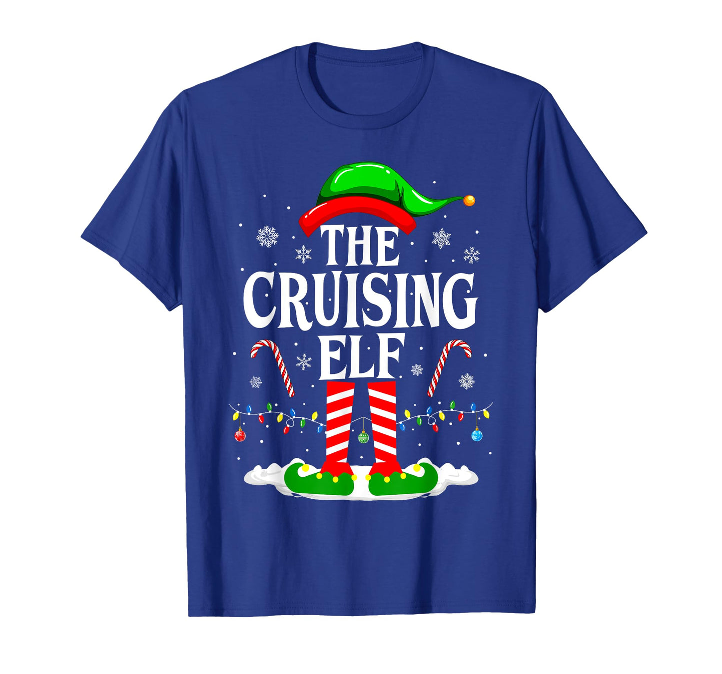 The Cruising Elf Xmas Funny Matching Family Cruise Christmas T-Shirt