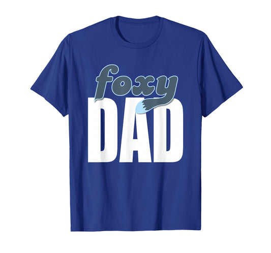 Funny Foxy Dad Retro Vintage Design T-Shirt