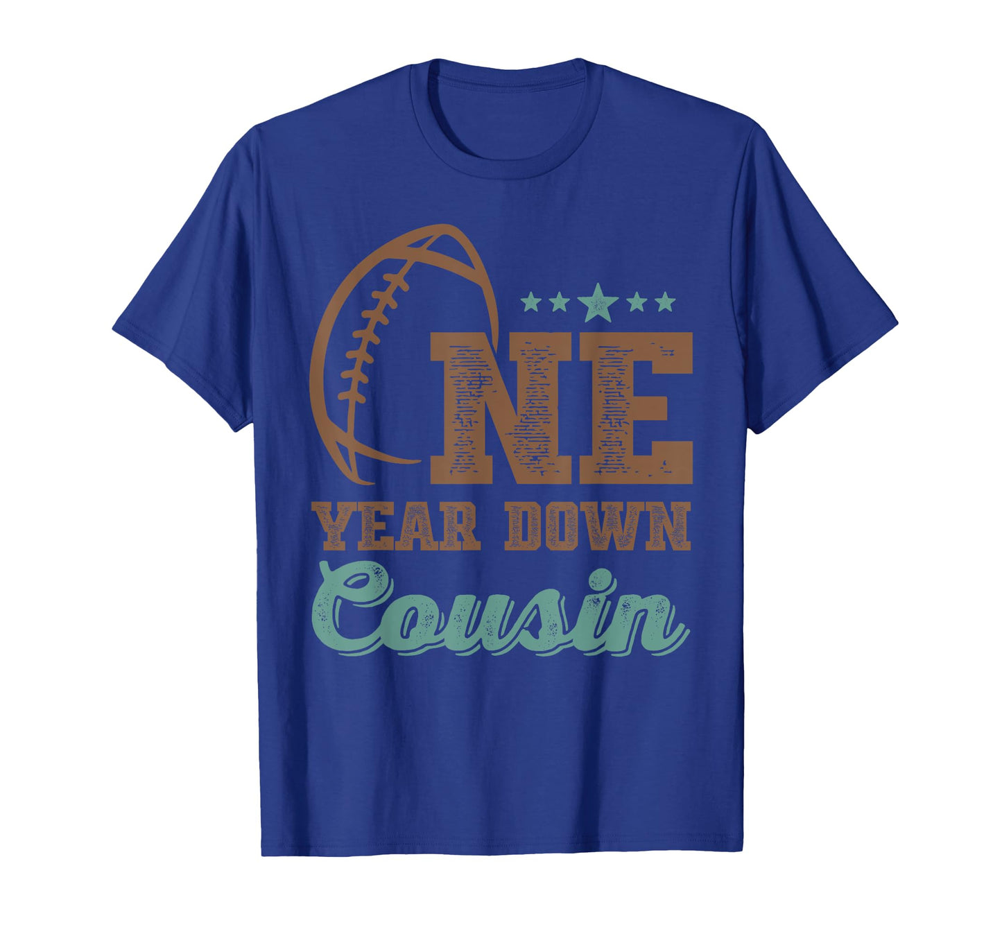 Cousin Of The Birthday Boy 1st Year Down Birthday Football T-Shirt