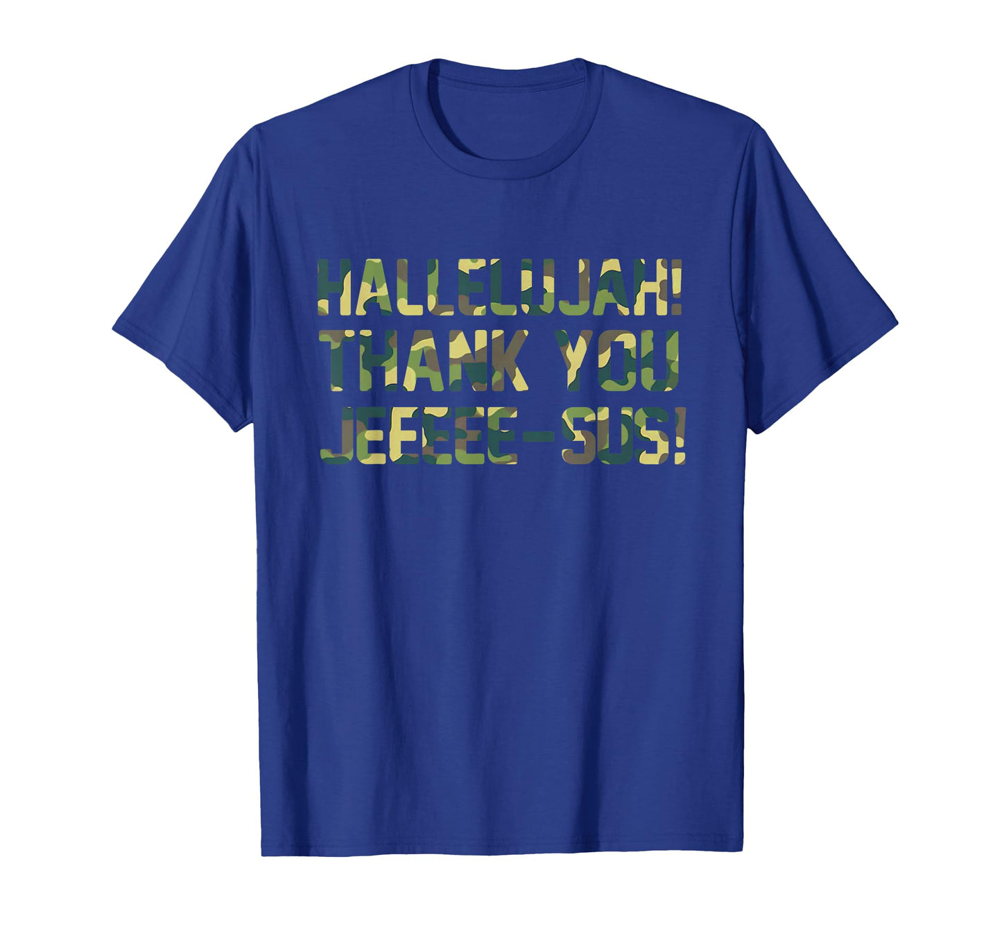 Hallelujah Christian Camo Design for Church Fans T-Shirt
