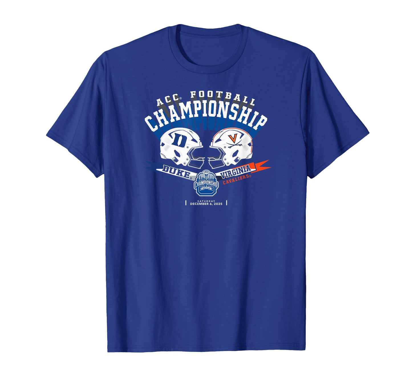 Duke vs Virginia Acc Championship 2025 Football Black T-Shirt