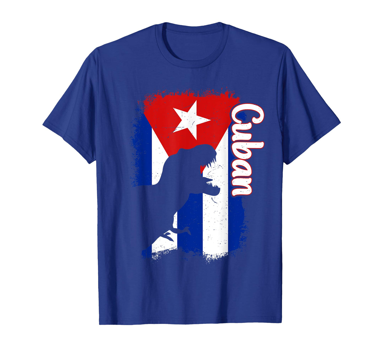 Boys Cubanita Cuba Flag Cuban Dino Kids Hispanic Heritage T-Shirt