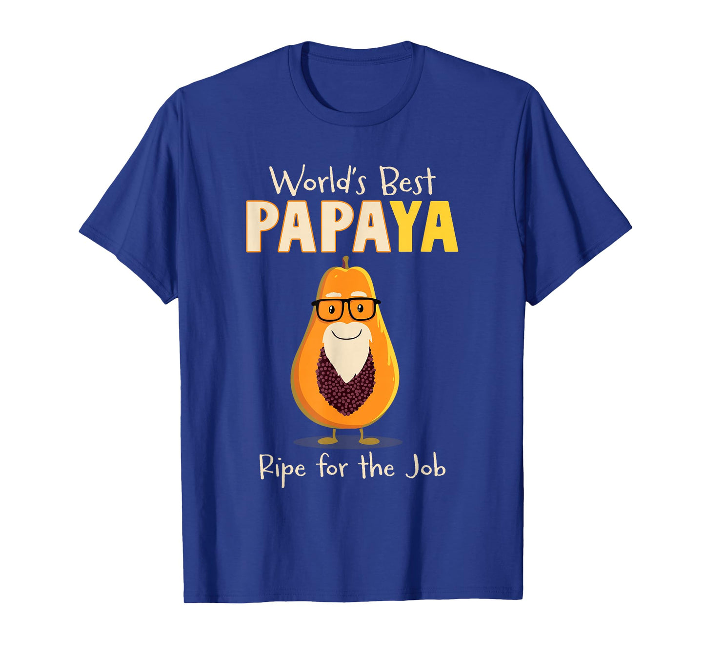 Funny Grandfather World's Best Papa Papaya Pun T-Shirt