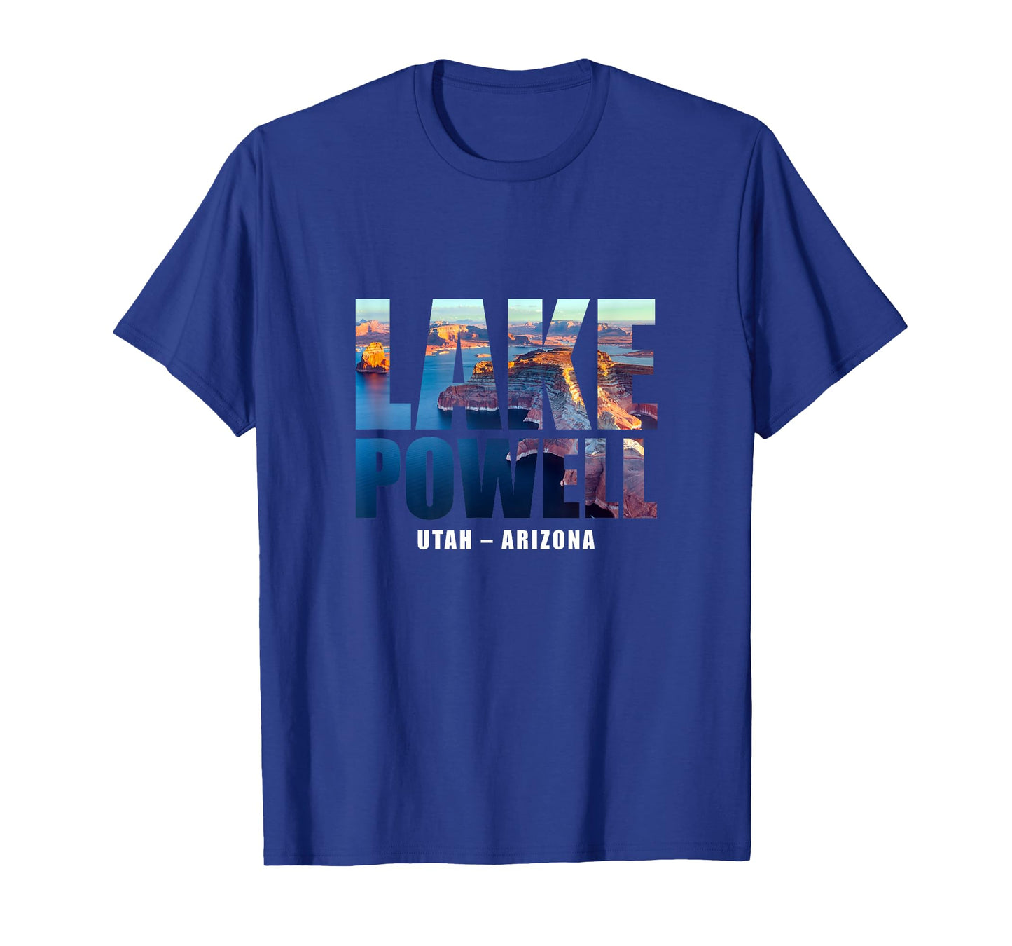 Lake Powell Landscape Inside Bold Letters Travel Souvenir T-Shirt