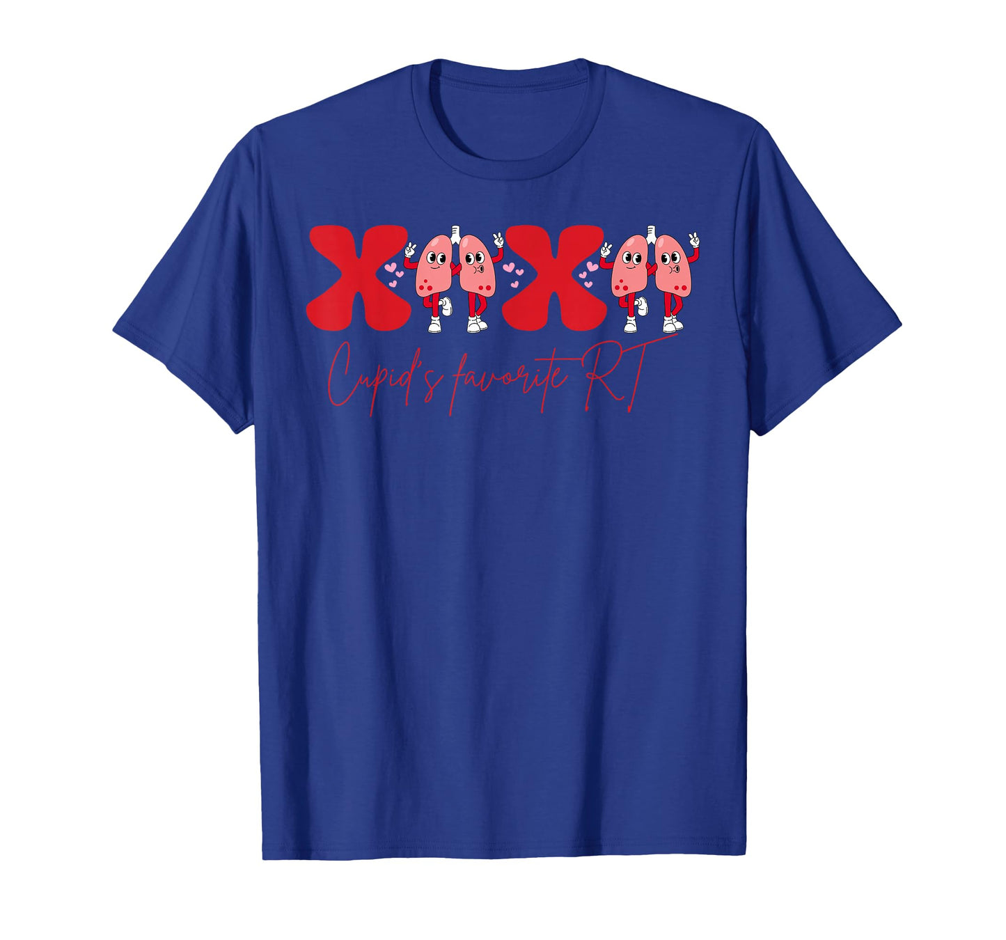 Cupid's Favorite RT Lung Valentines Day Respiratory Therapy T-Shirt