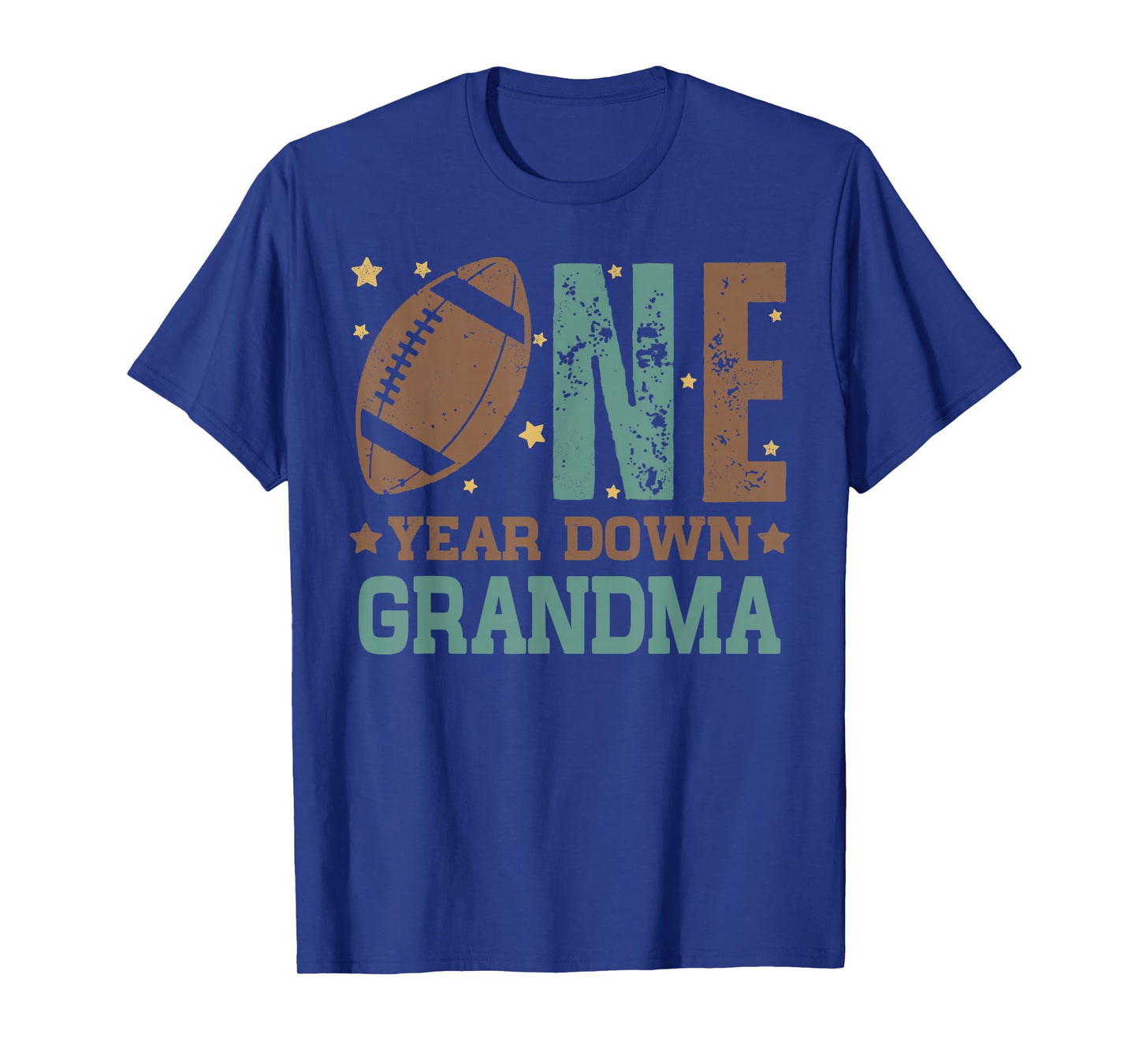 Grandma of the 1 Year old Football 1st Year Down Birthday T-Shirt