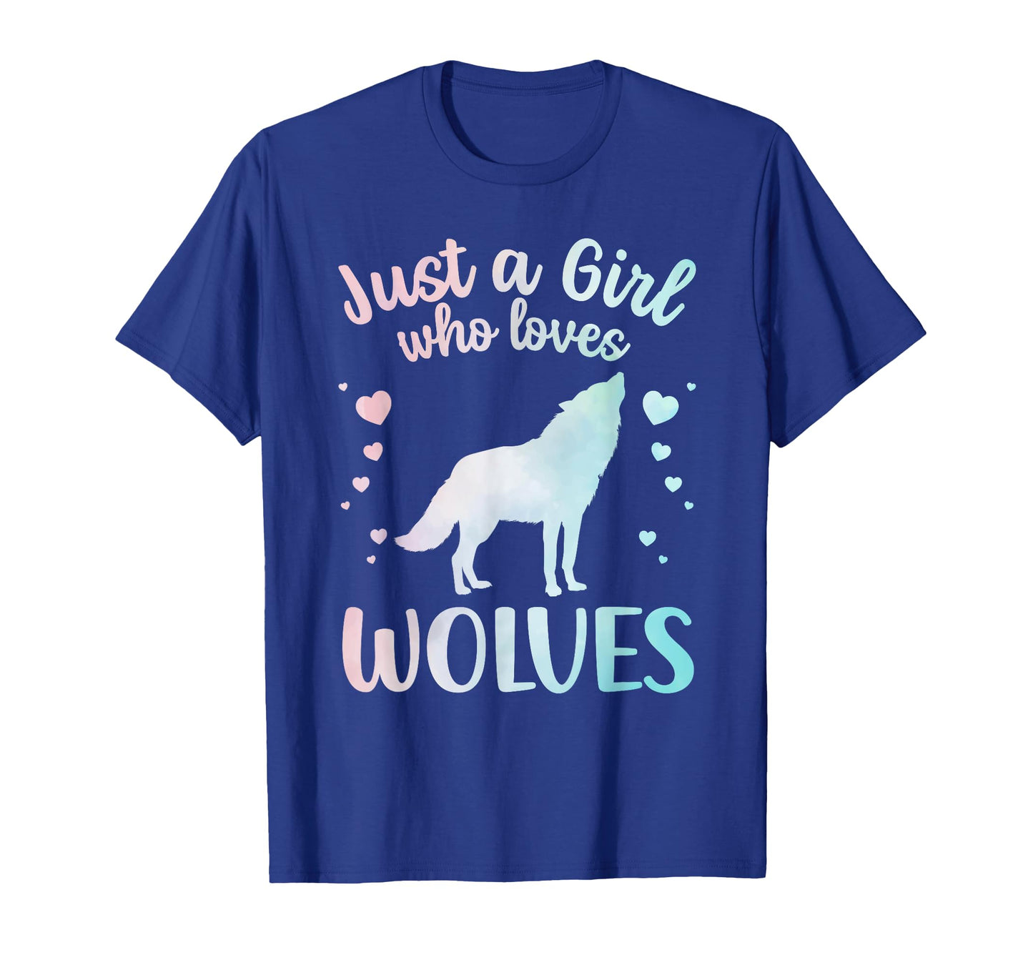 Cute Wolf Art for Women Girls Wof Pack Wolves Wolf Lover T-Shirt