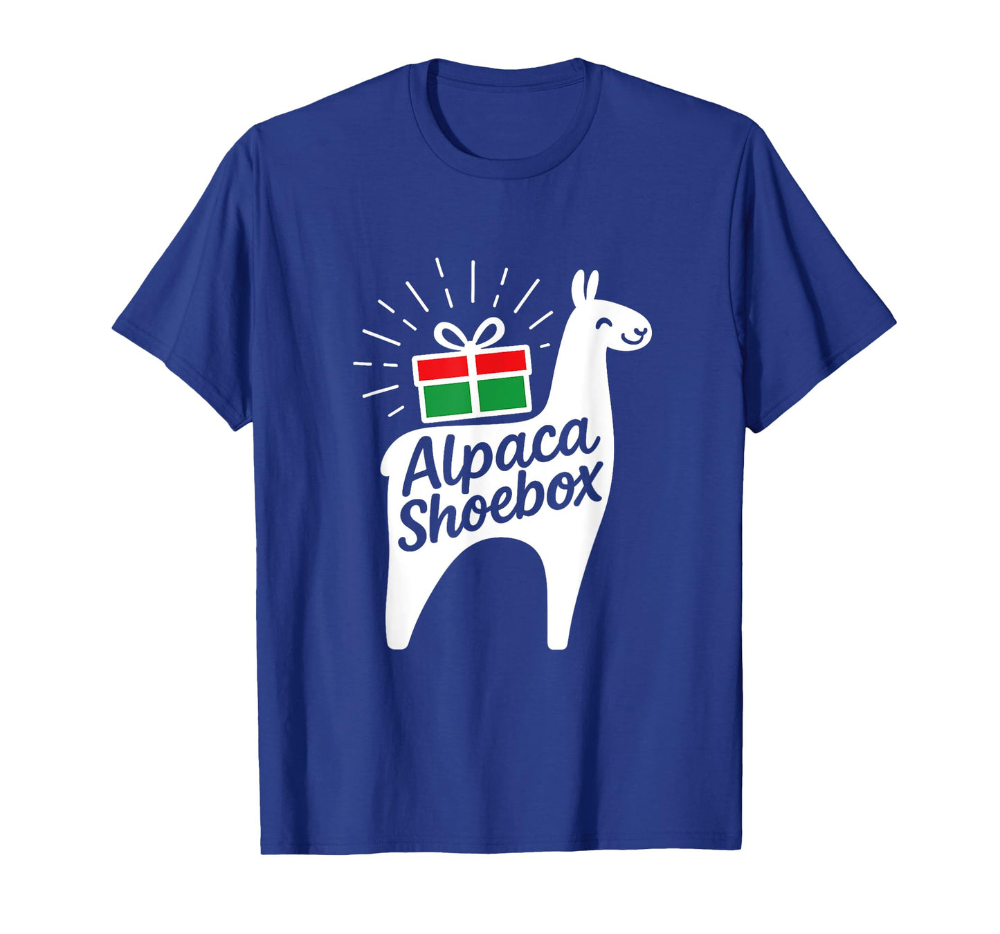 Alpaca Shoebox Christmas Child Giving T-Shirt