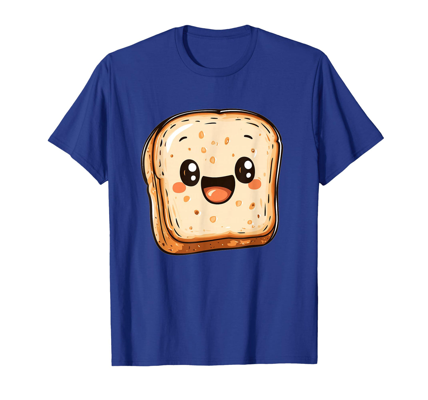 Happy Bread Slice Cartoon Smiling Toast T-Shirt