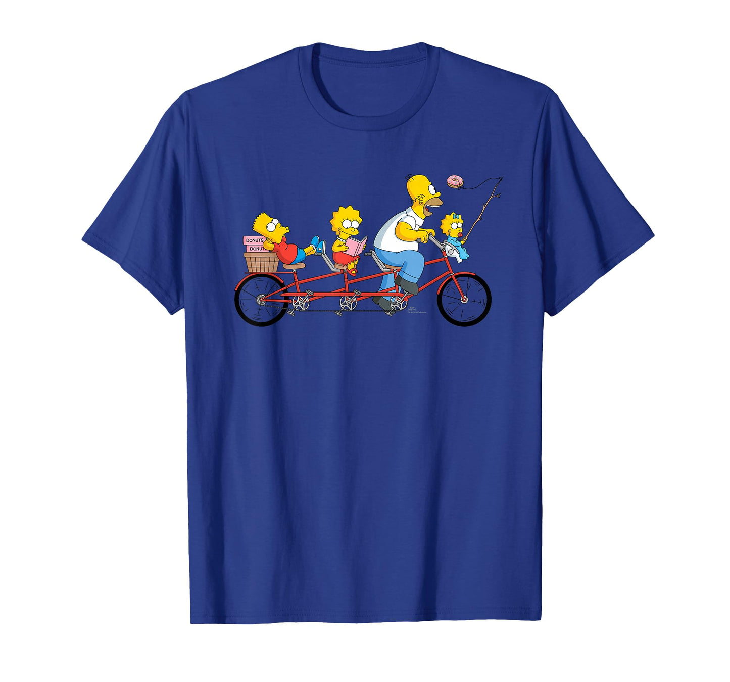 The Simpsons Father's Day Homer and Kids Bike Ride with Dad T-Shirt