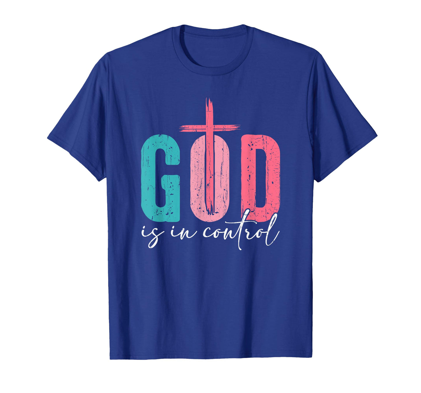 God is in Control, Christian, Jesus, Religious, Bible Verse T-Shirt