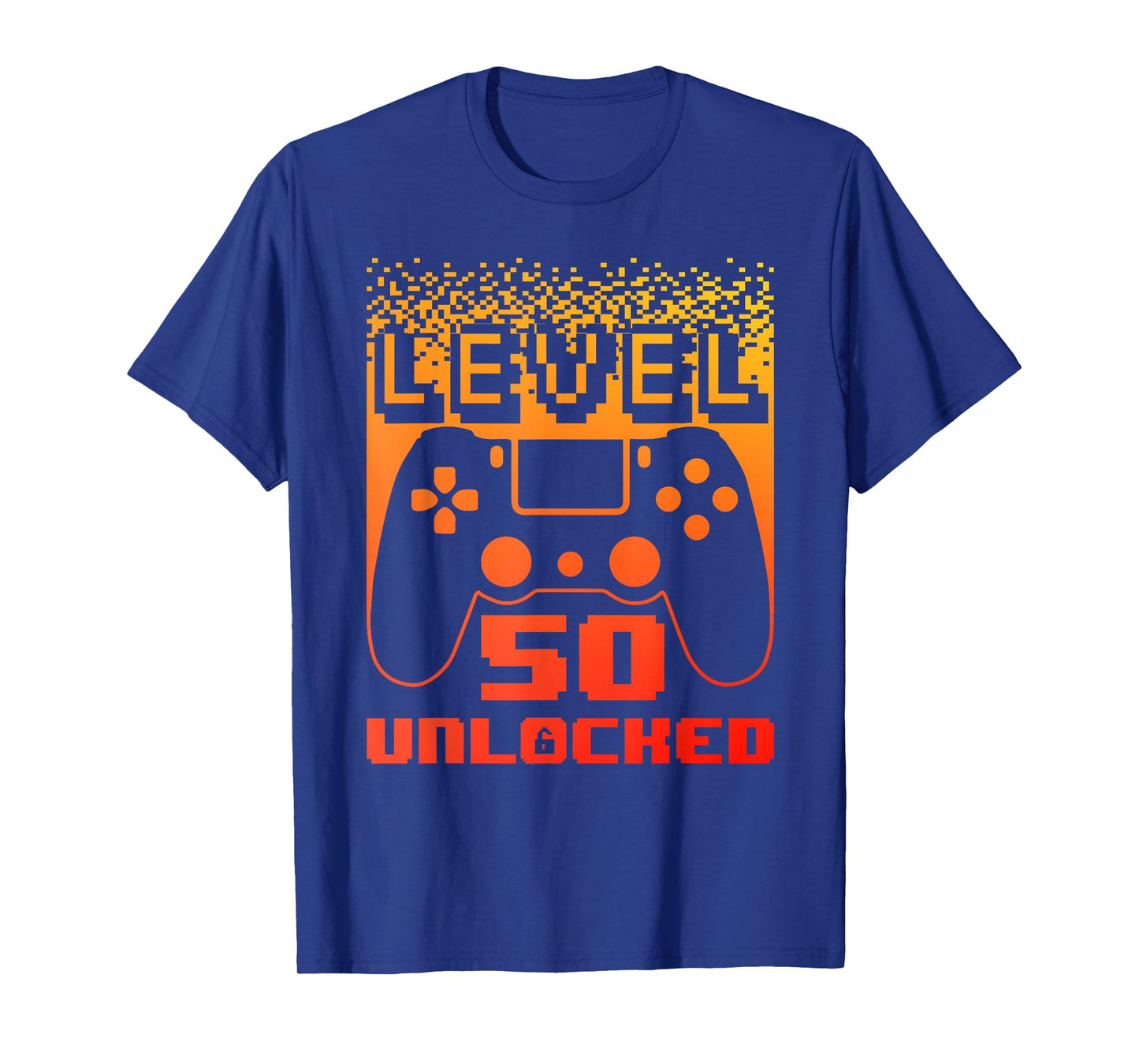 50th Birthday For Men Level 50 Unlocked Gamer 50 Year Old T-Shirt
