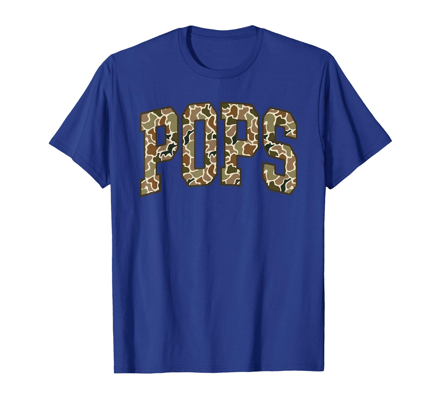 Camo Hunting Pops Dad Camouflage Deer T-Shirt