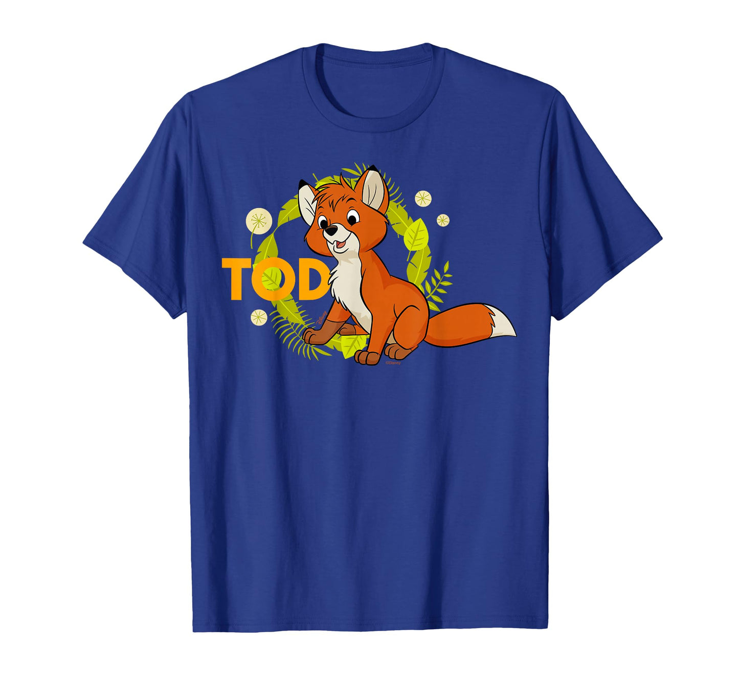 Disney The Fox and The Hound Tod Tropical Leaf Wreath T-Shirt