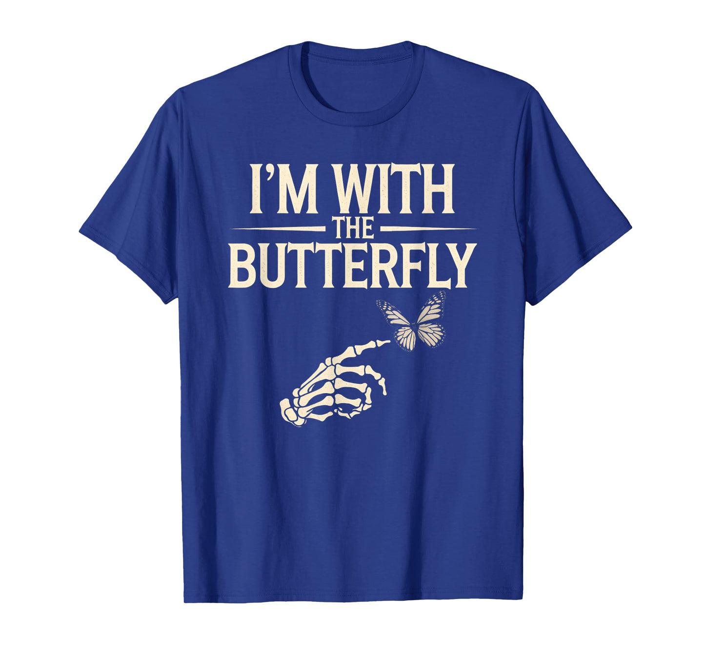 I'm With Butterfly Halloween Costume Couples Matching Gifts T-Shirt