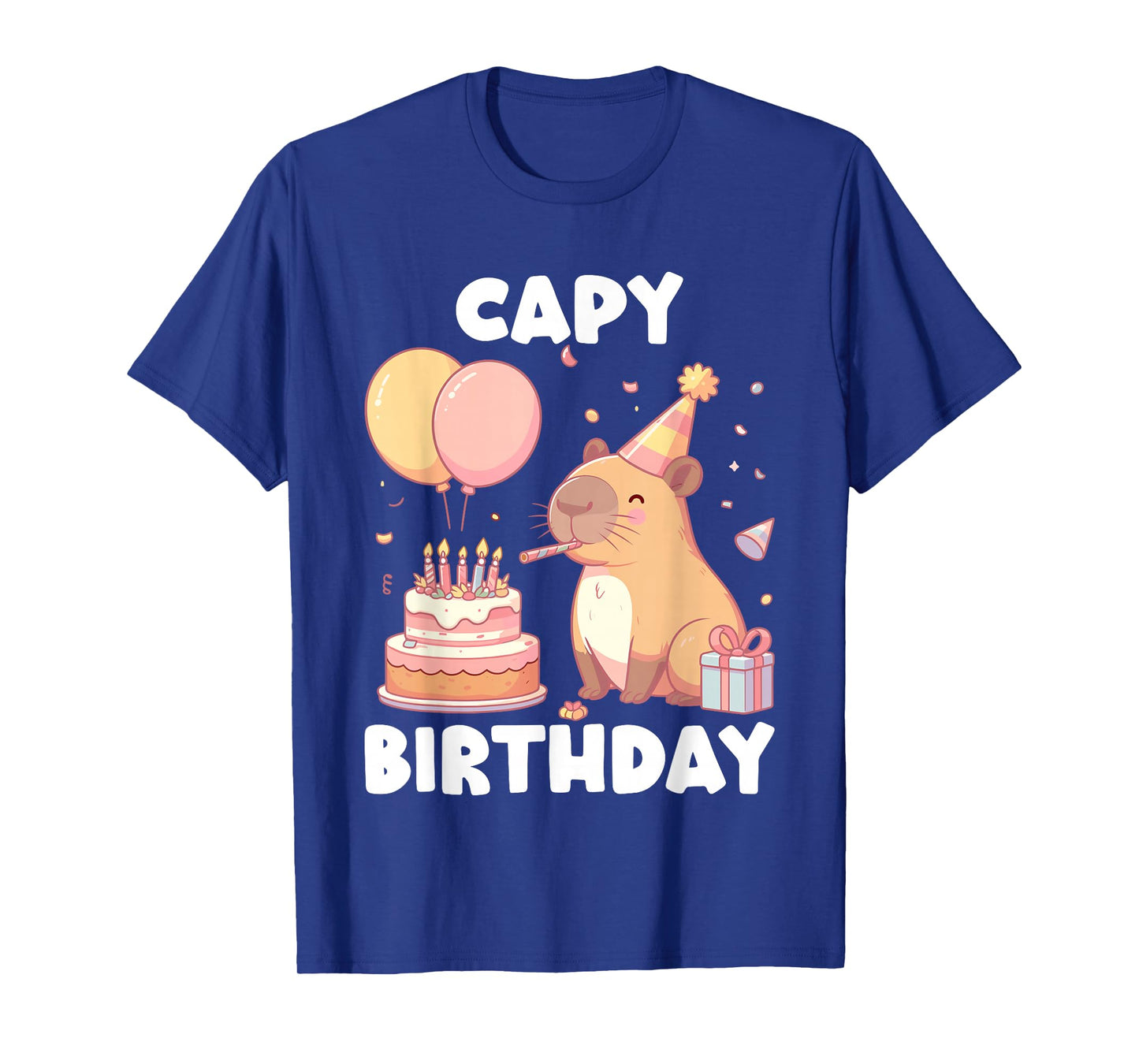 Capybara Capy Birthday Party T-Shirt