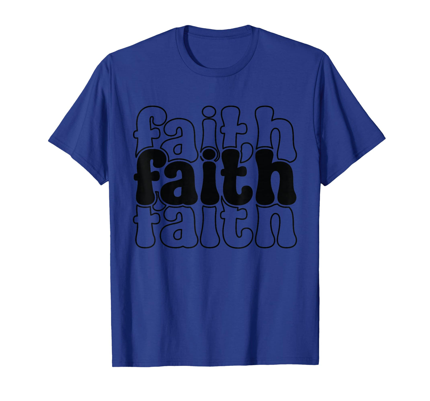 Retro Faith Christian - Faith Based Bible Verse Religious T-Shirt