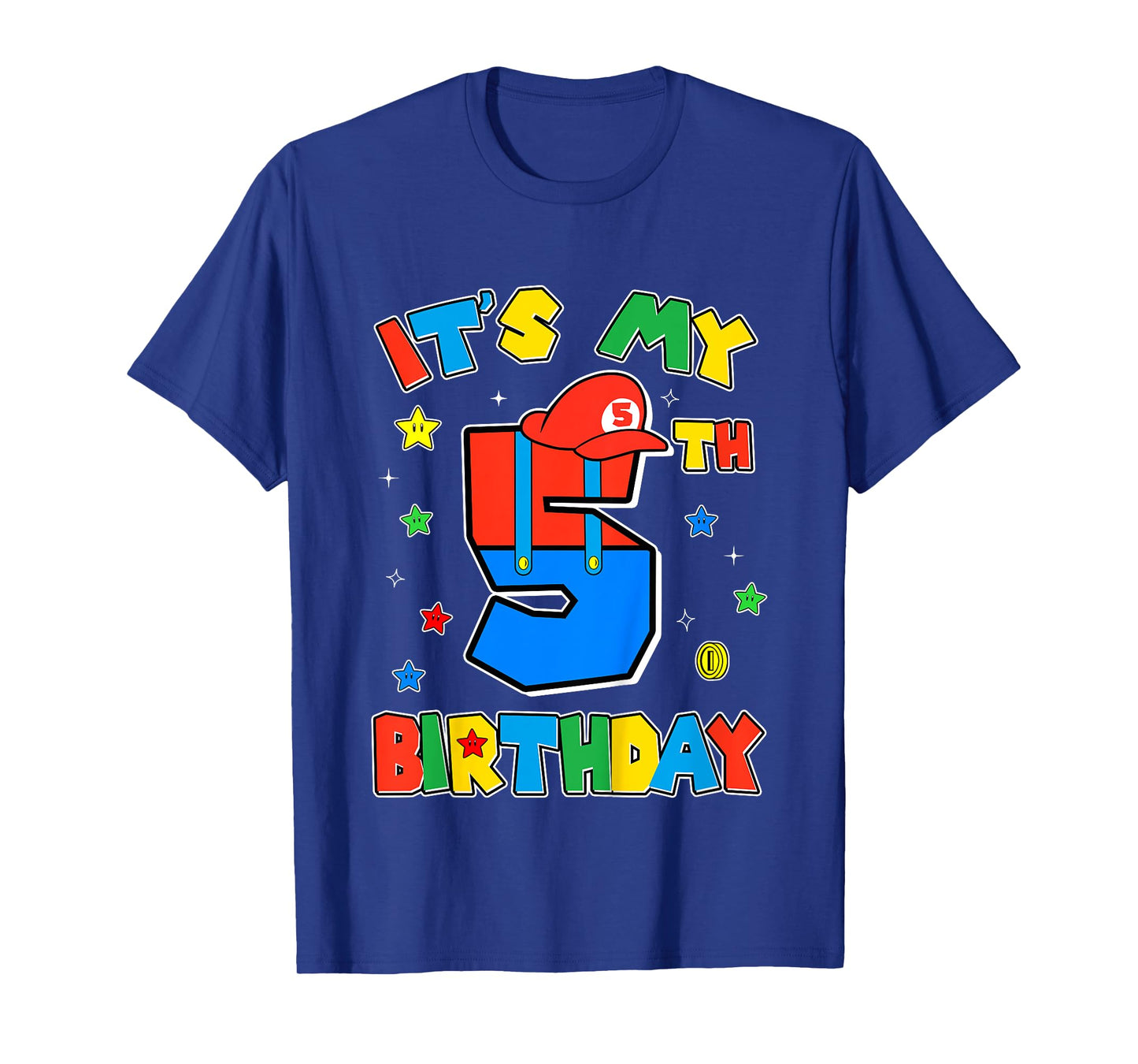 Kids 5th Birthday Boy Super Gamer Gaming Theme B-day Party Boys T-Shirt