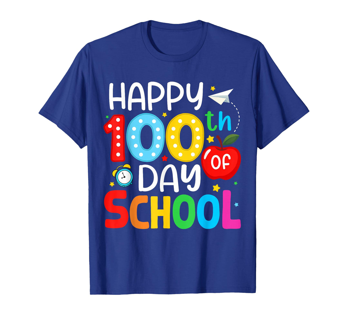 Happy 100 Day of School for Girl Teacher Adult Kid 100th Day T-Shirt