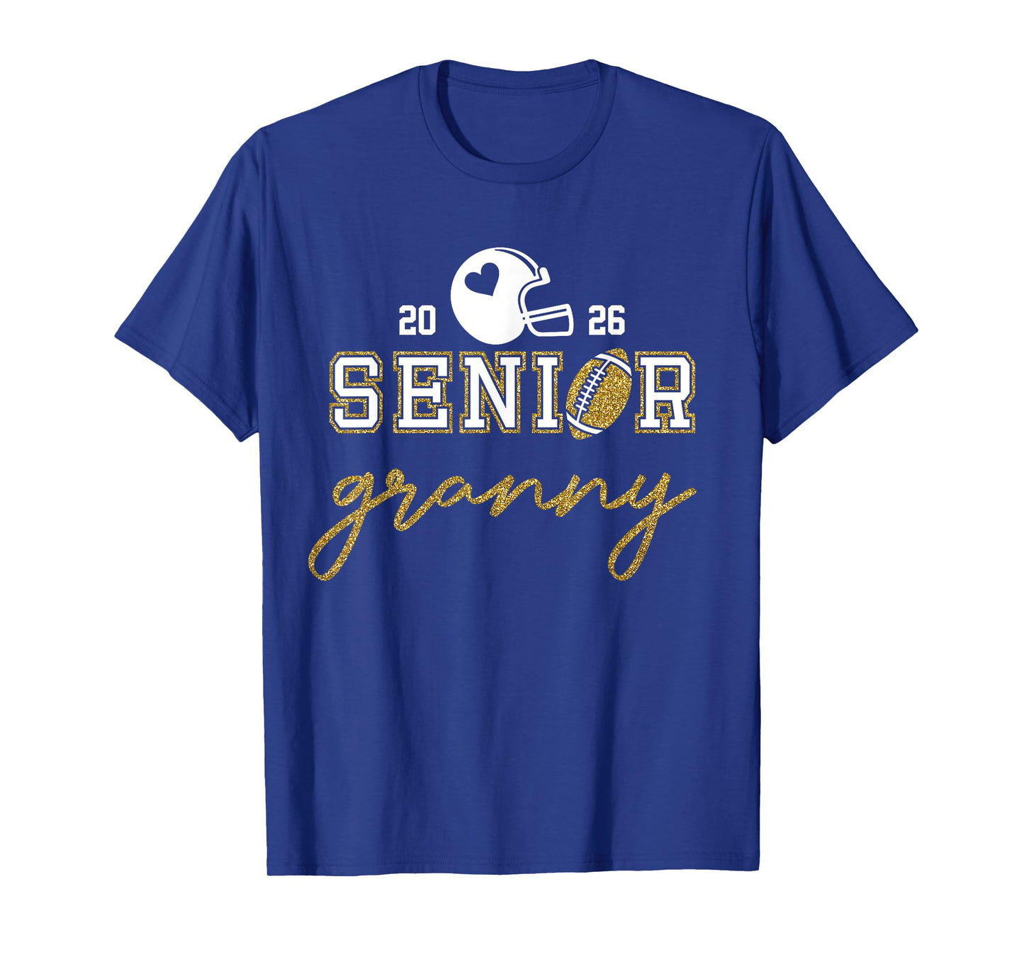 Senior Granny Graduation Football Class of 2026 Family T-Shirt