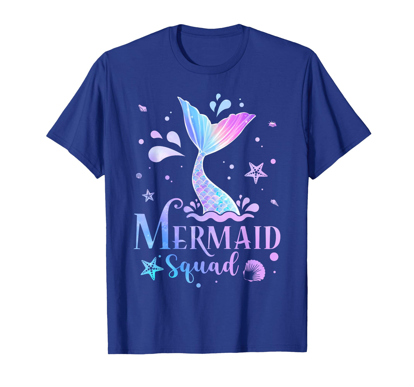 Mermaid Squad Funny Mermaid Birthday Family Matching Party T-Shirt