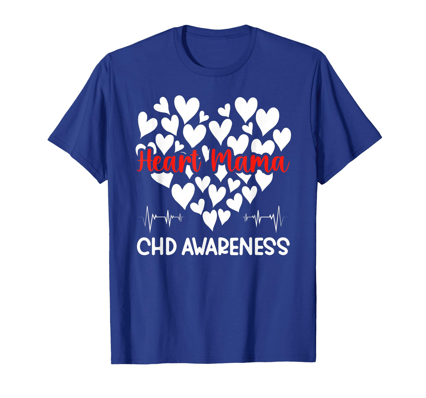 Heart Mama CHD Awareness CHD Mom of A CHD Warrior Mother T-Shirt