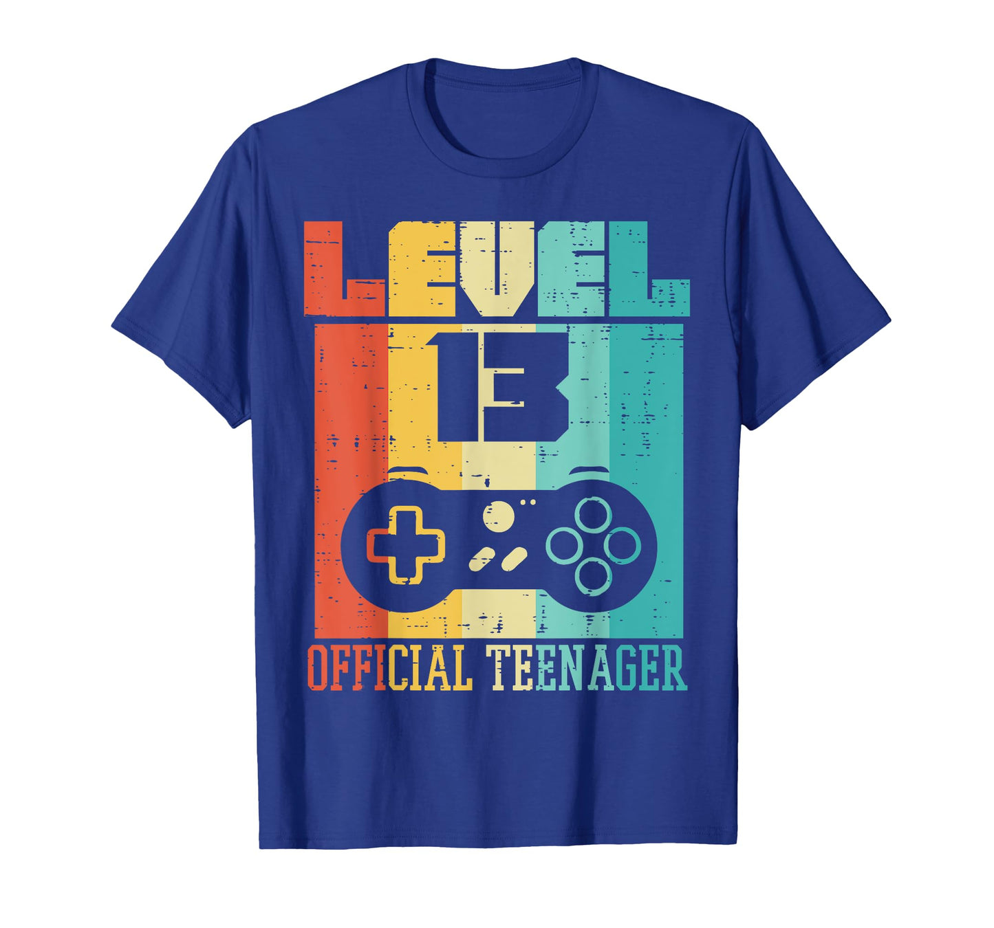 Level 13 Official Teenager Gamer Retro 13 Year Old Boys Teen T-Shirt