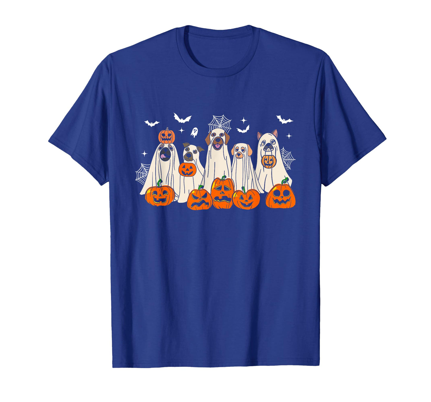 Cute Halloween Ghost Dogs Funny Dog Lovers Men Women T-Shirt