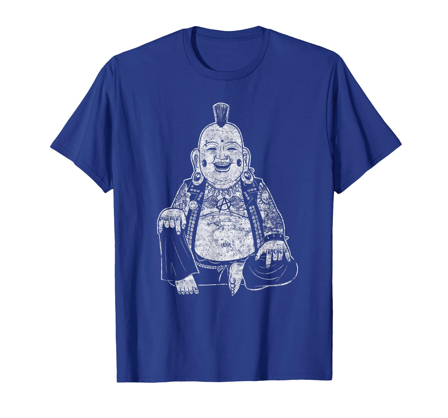 Funny sarcastic and Cool Punk Buddha Tattoos T-Shirt