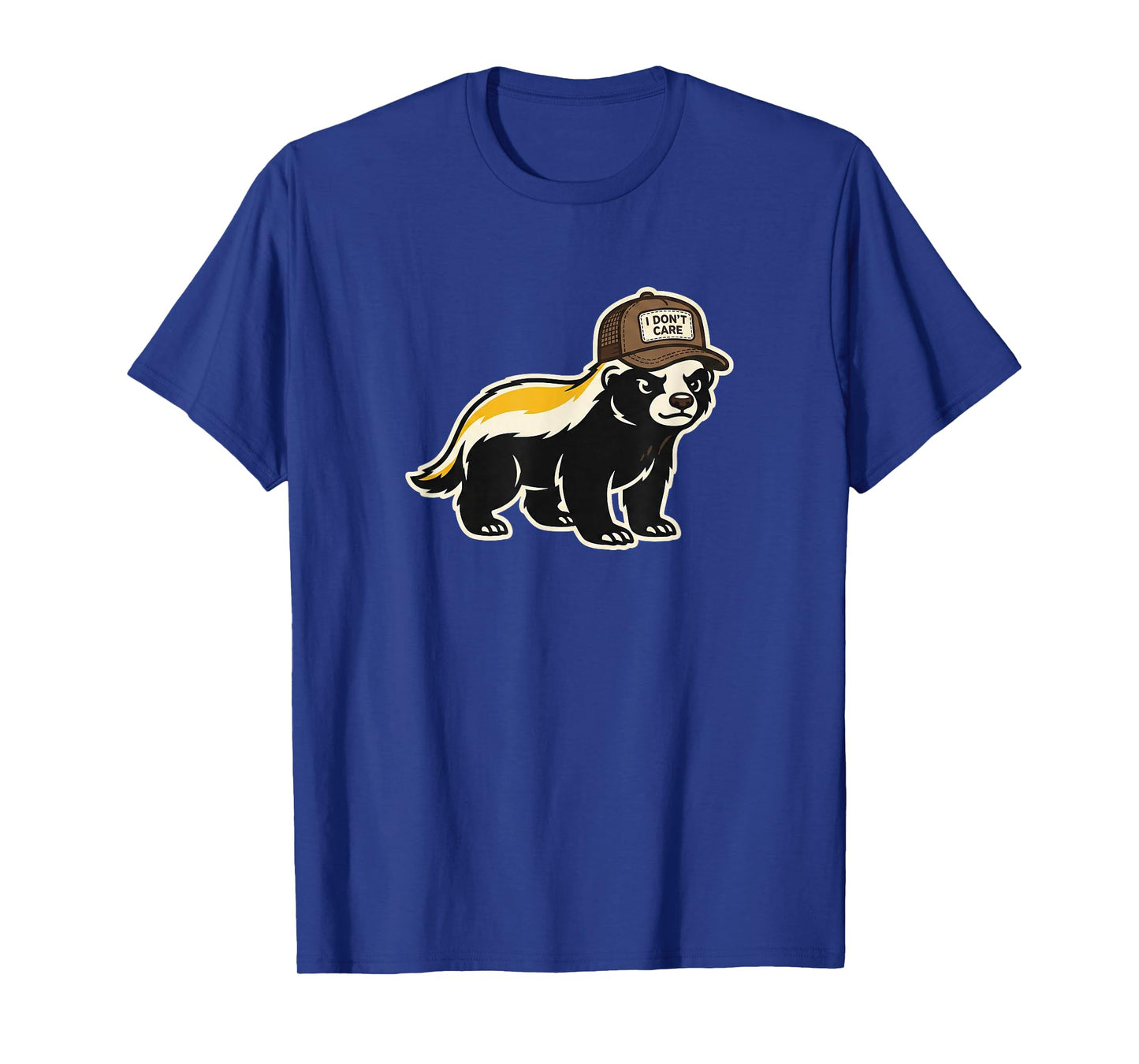 Honey Badger I Don't Care Trucker Funny Animal Art T-Shirt