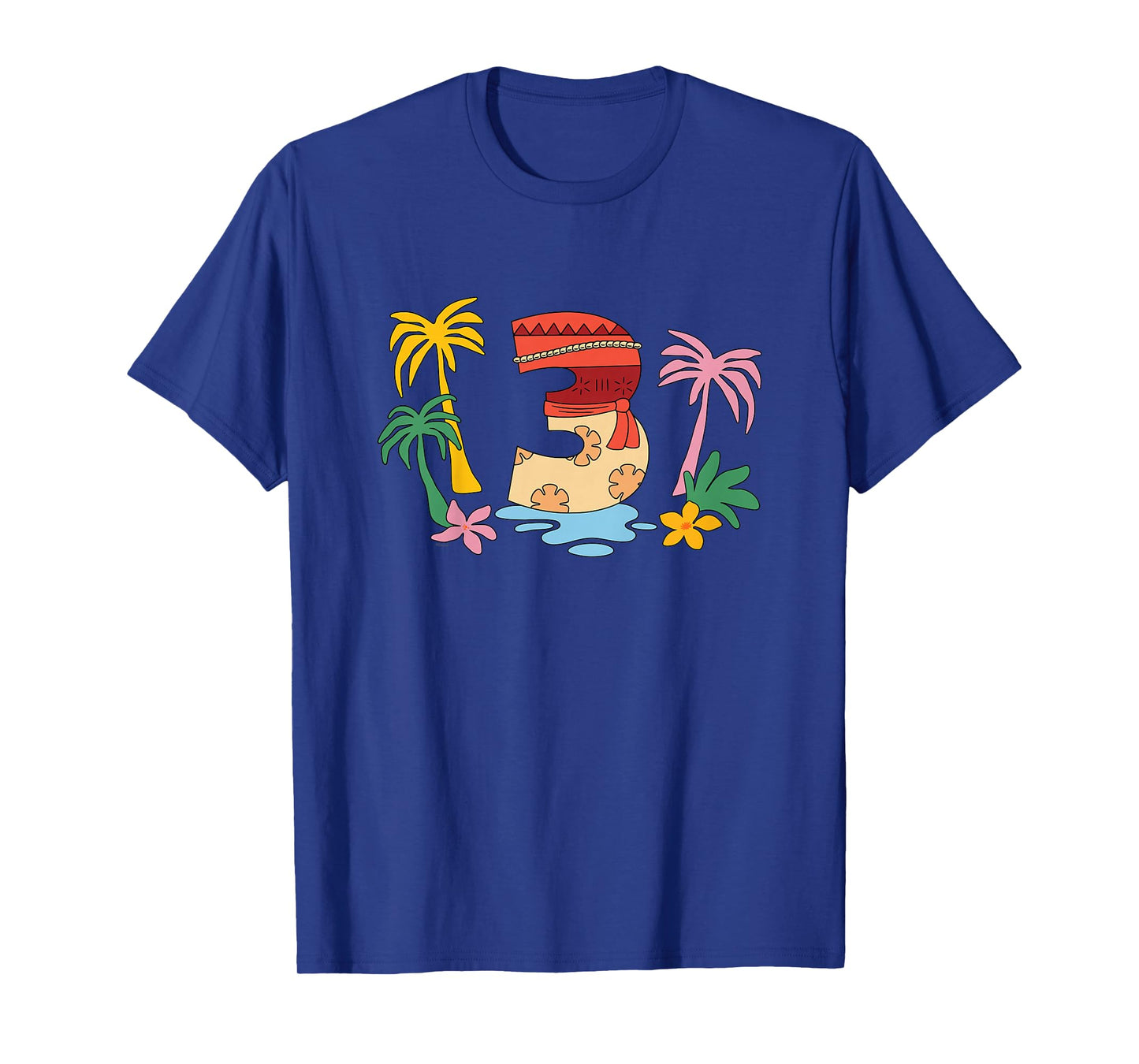 Disney Moana Numbers "3" Third 3rd Birthday Party Gift T-Shirt