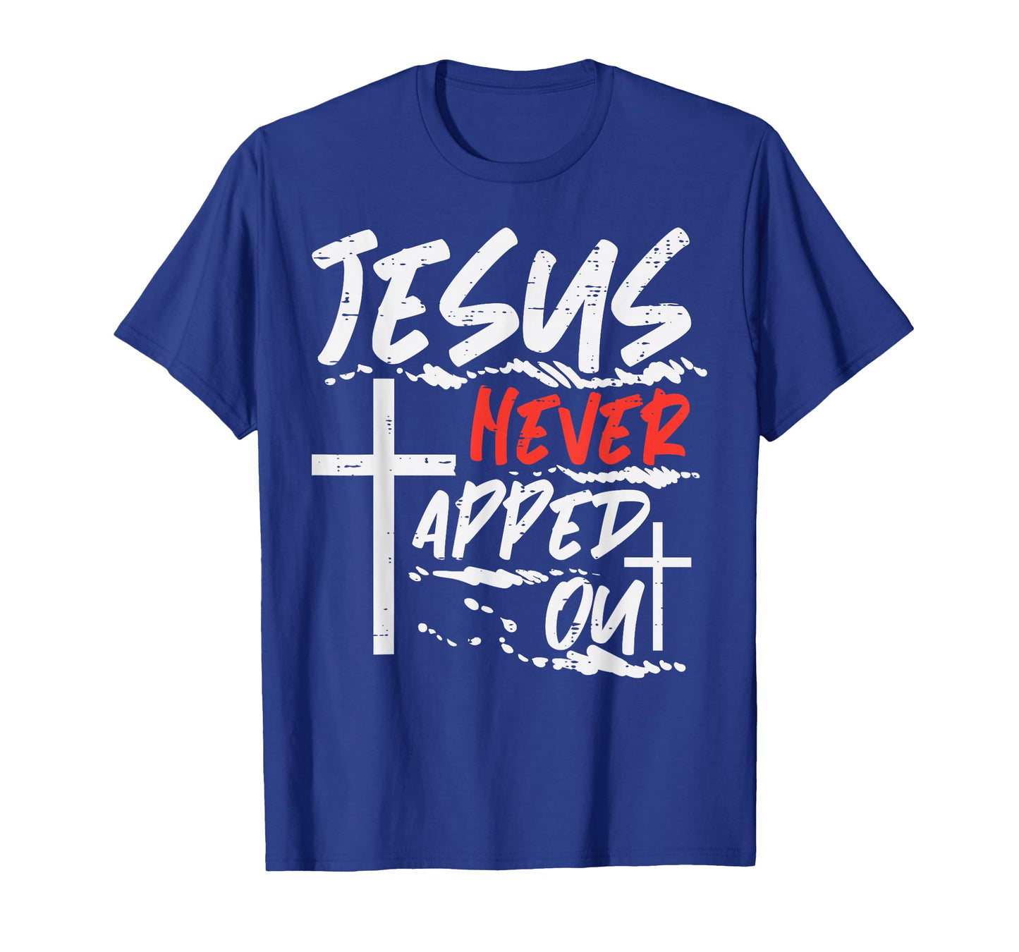 Wrestling Jesus Never Tapped Out Christian Wrestle Men Women T-Shirt