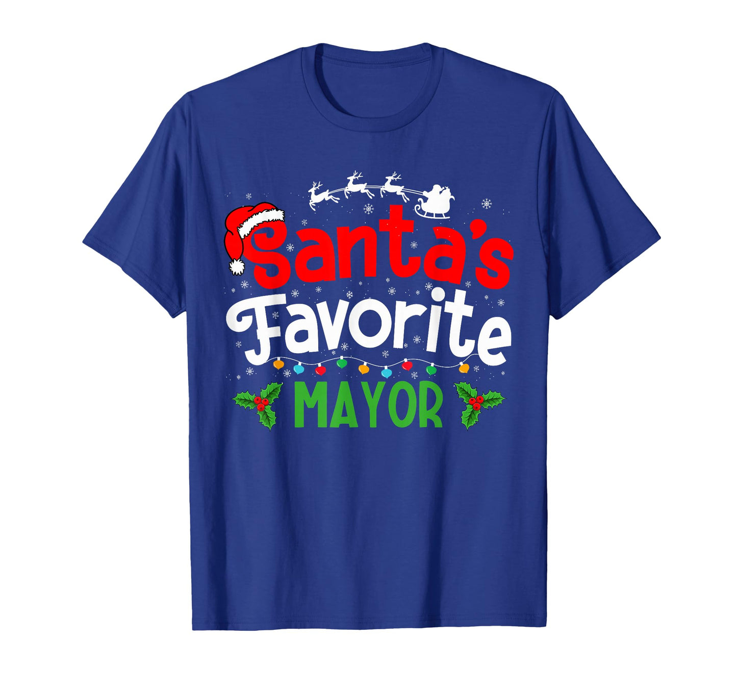 Santa's Favorite Mayor Christmas Party T-Shirt
